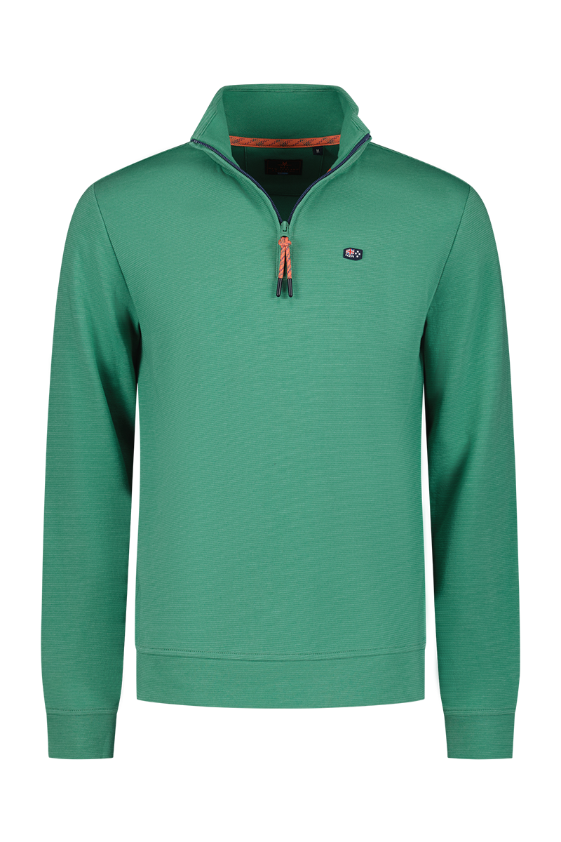 Fleece half zip sweater - Amazon Green