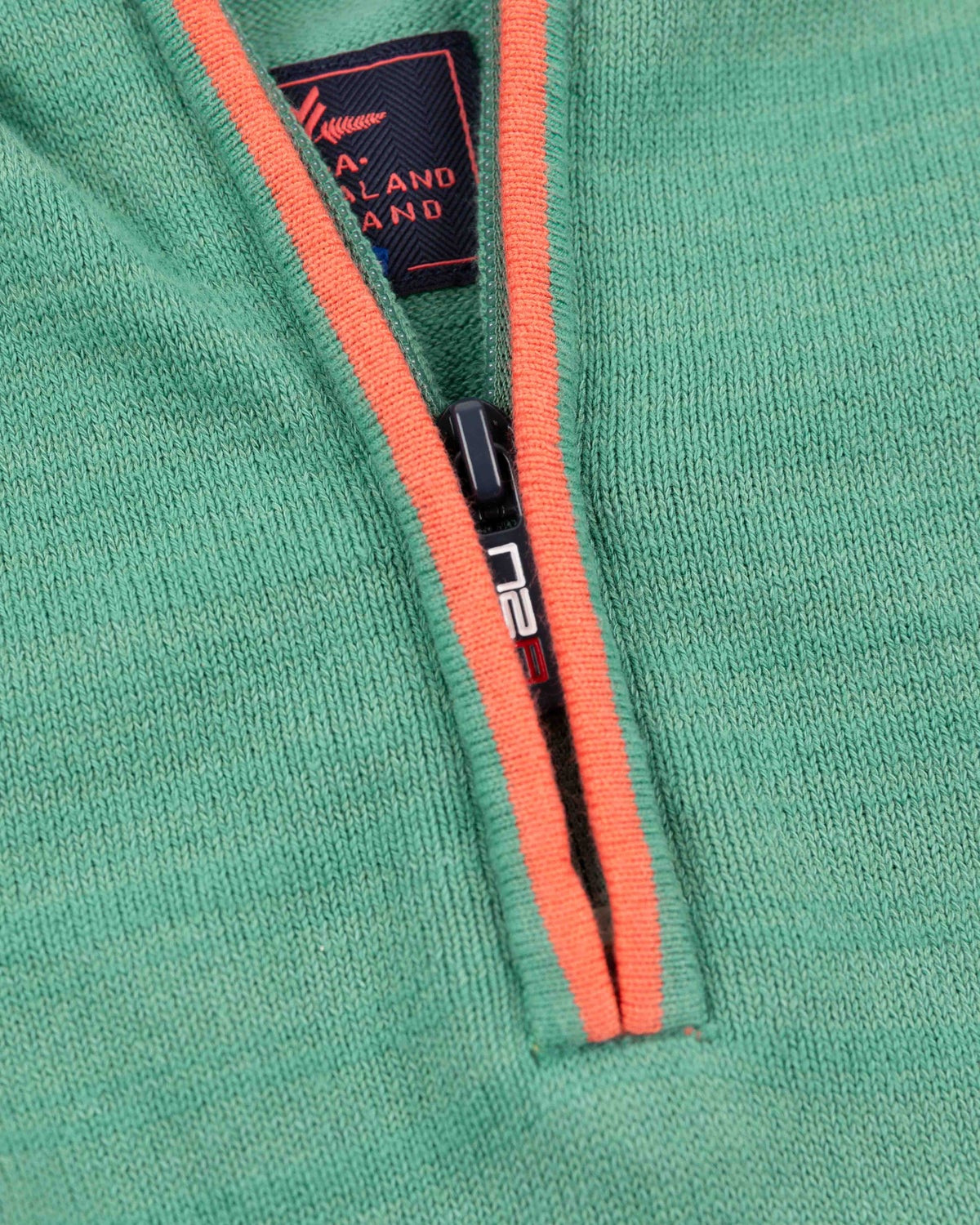 Solid coloured cotton jumper - Amazon Green