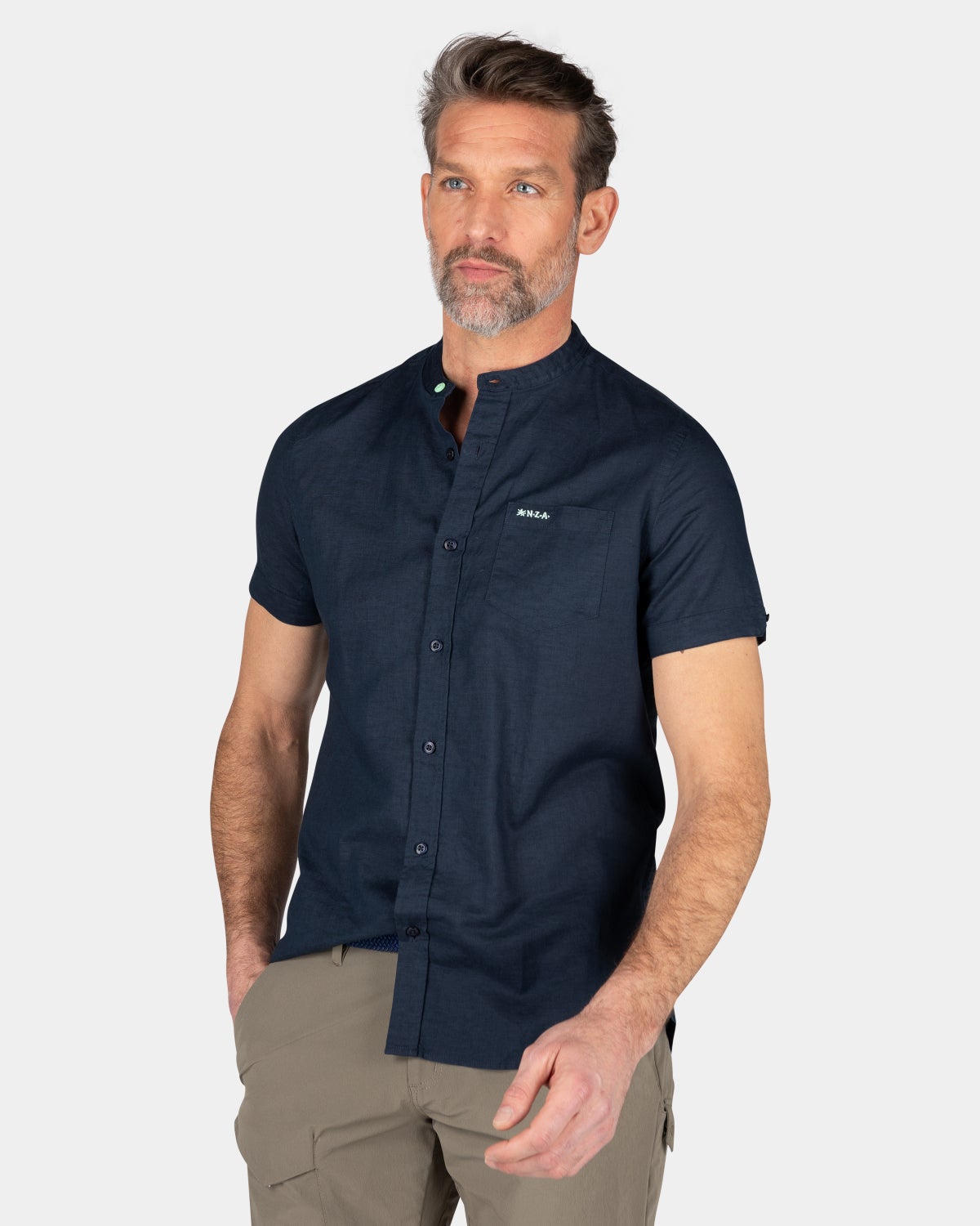 Plain shirt short sleeves - Traditional Navy