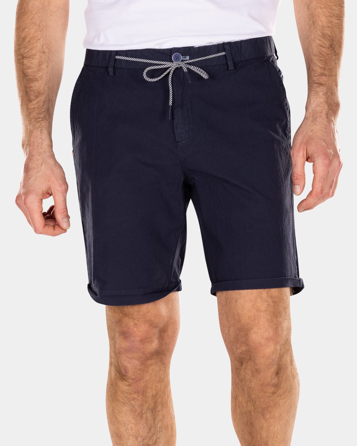 Short chinos made of cotton - Traditional Navy