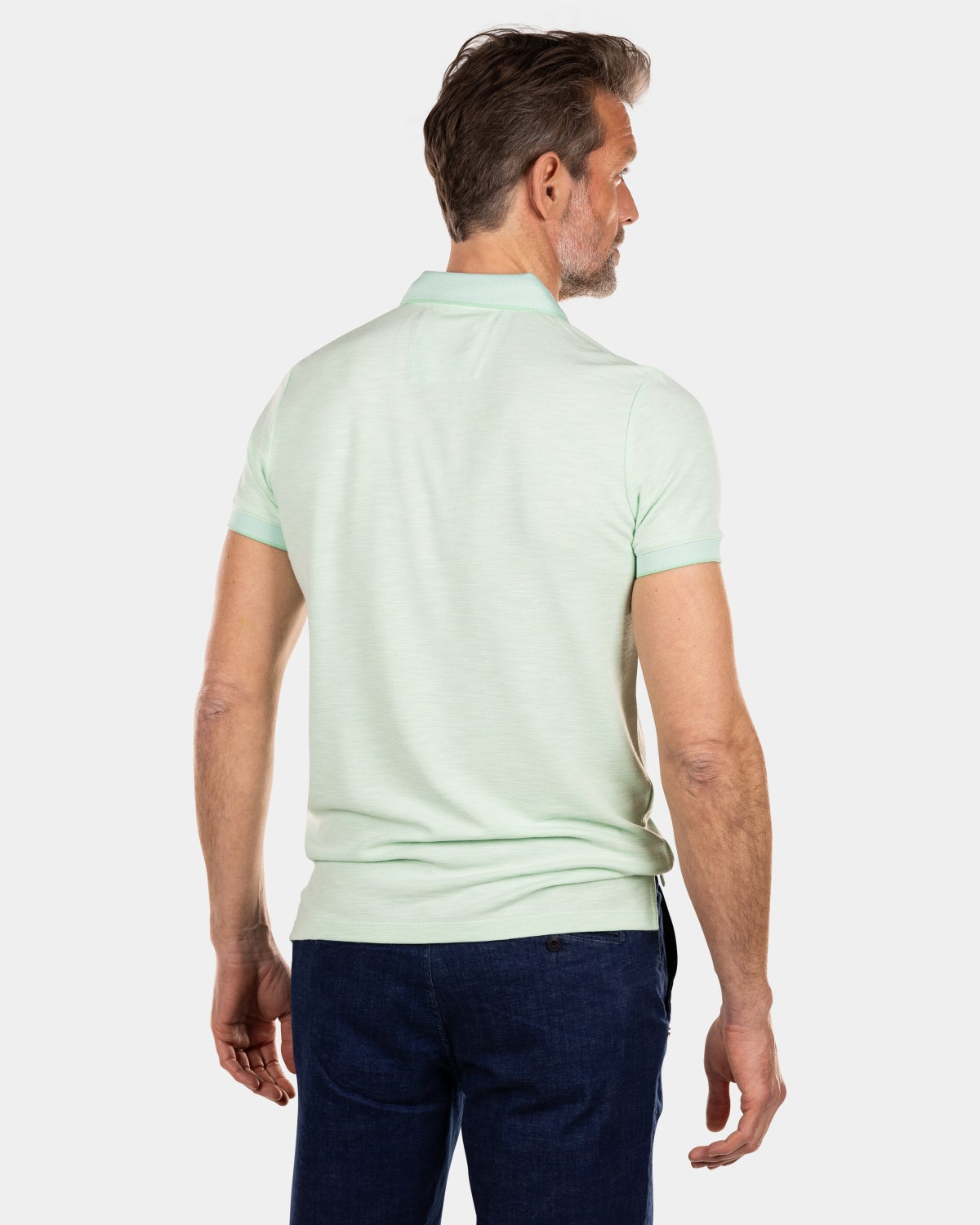 Plain polo made of durable material - Teal Green