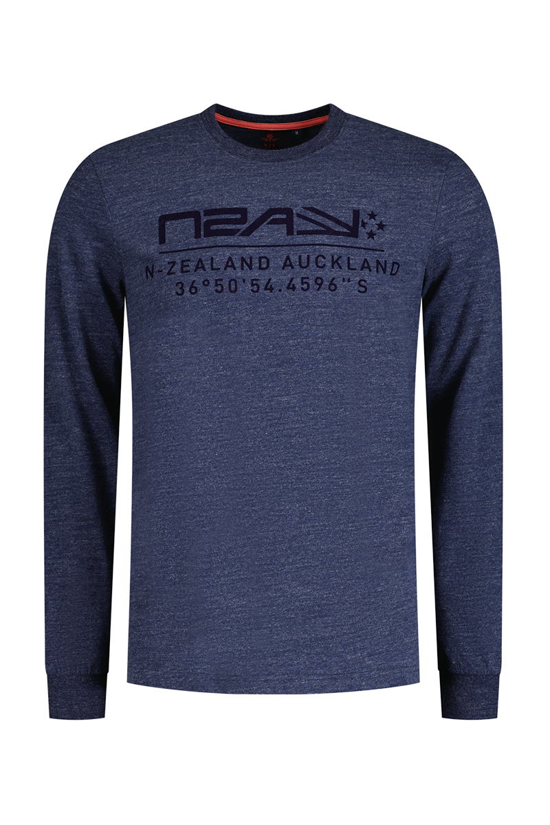 Crew neck long sleeved t-shirt - Traditional Navy