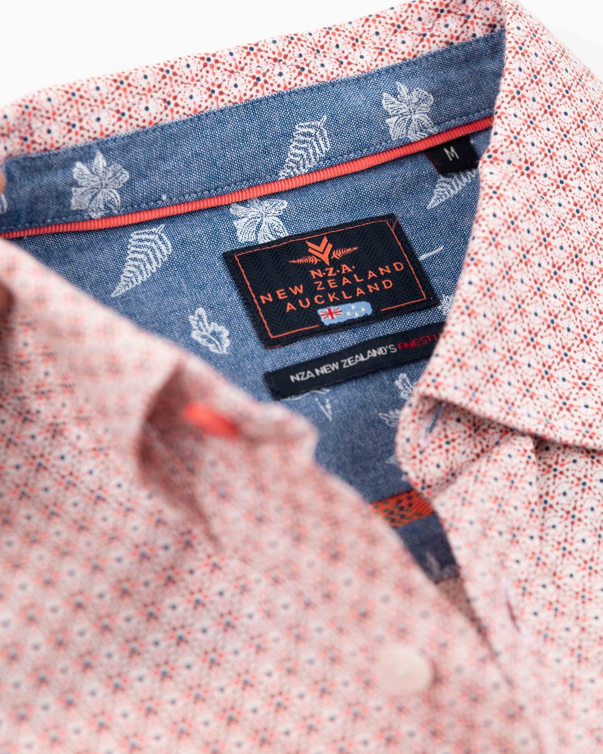 Linen shirt with dotted print - Red Cider