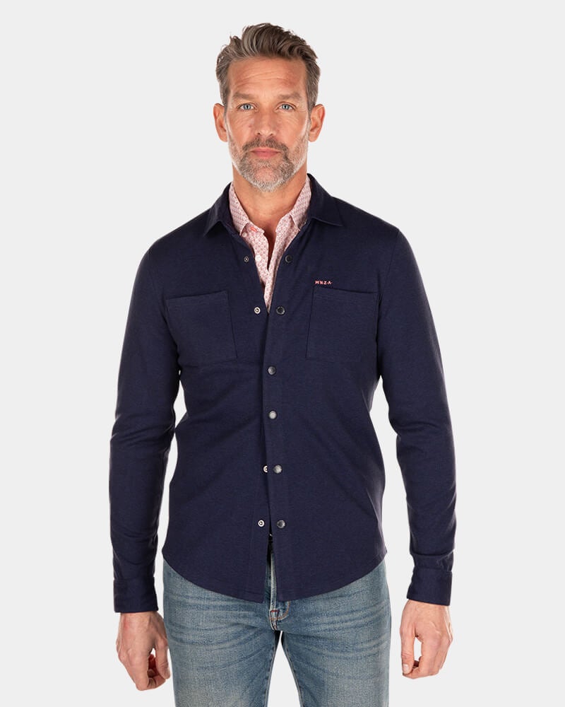 Solid coloured long sleeved shirt - Traditional Navy