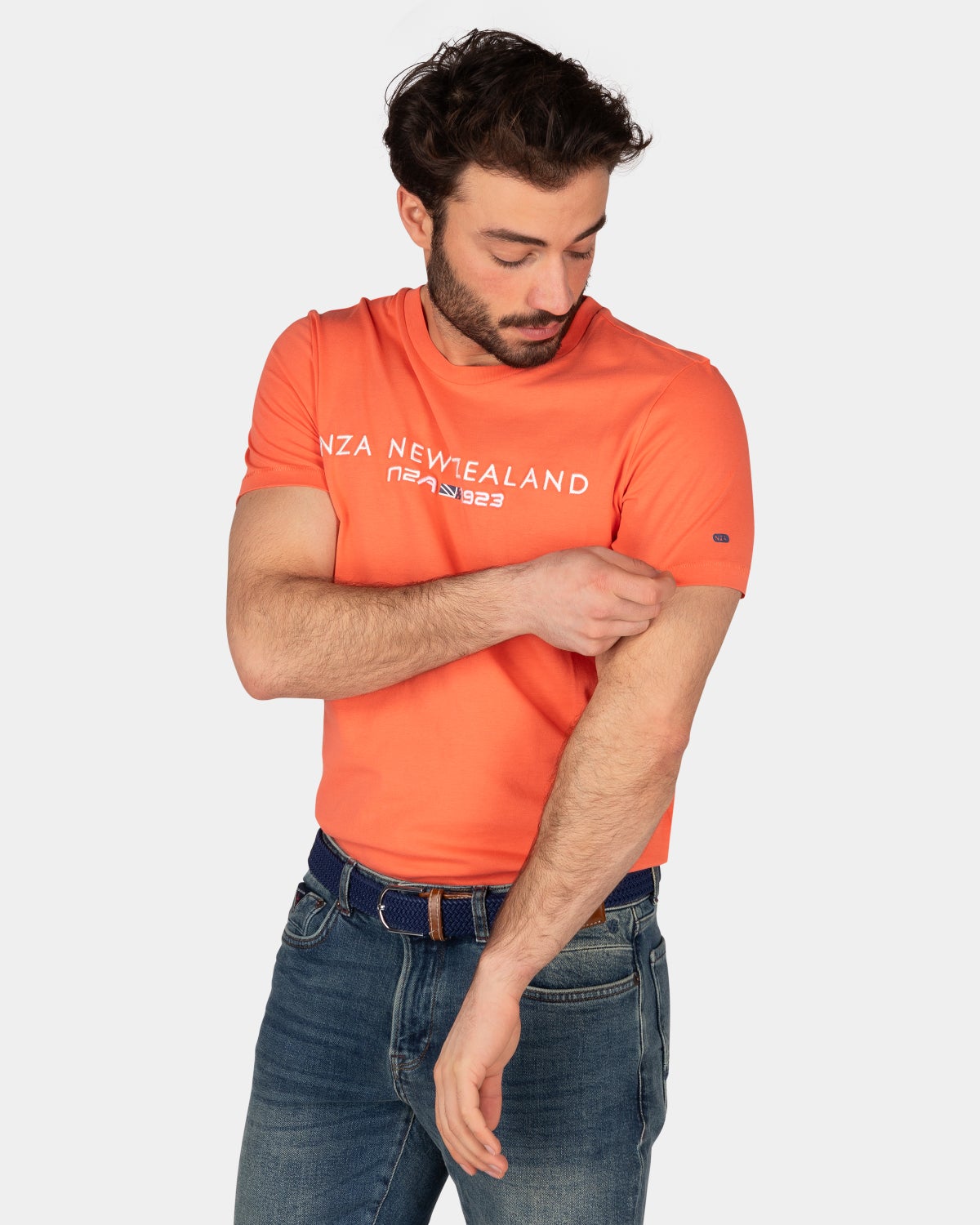 Cotton t-shirt with logo - Golden Orange