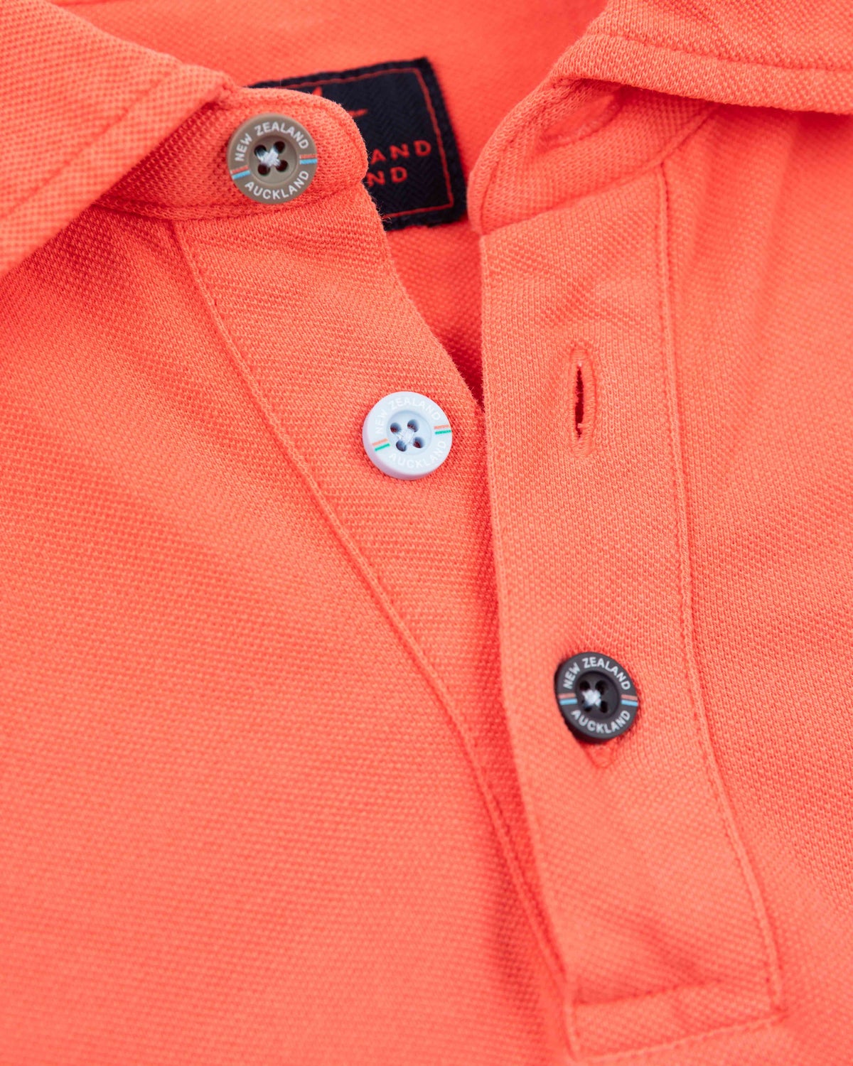 Solid coloured long sleeved polo - Red Cider