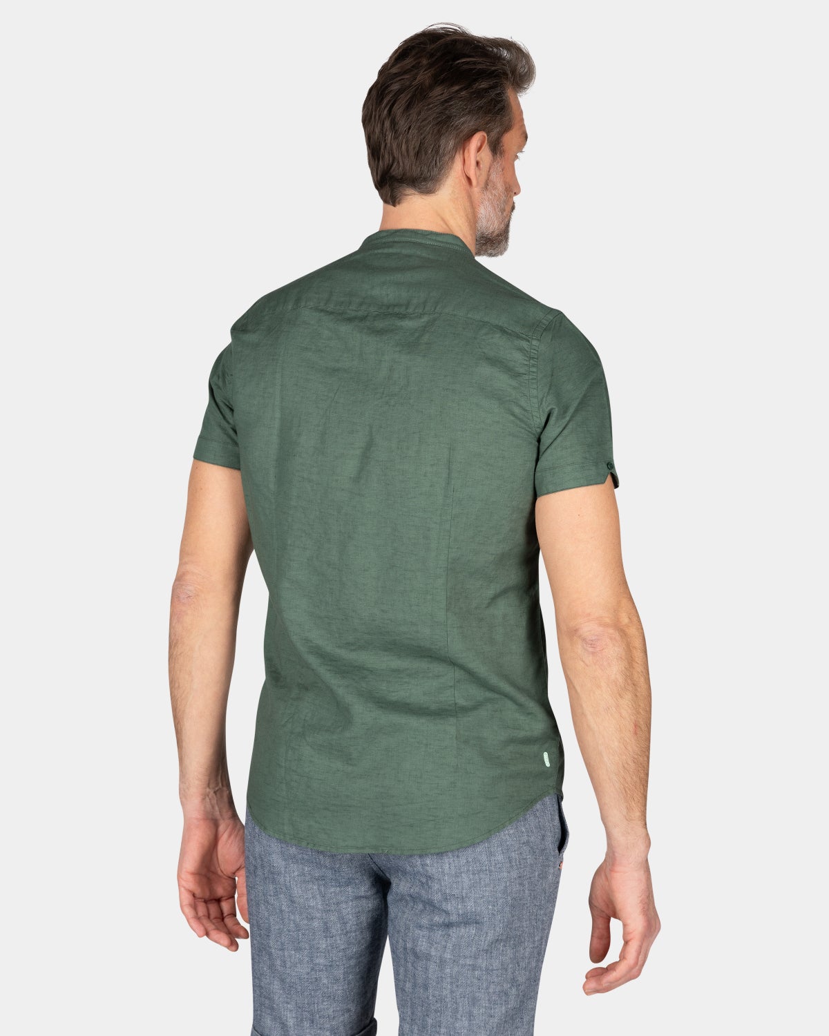 Plain shirt short sleeves - Chalk Green