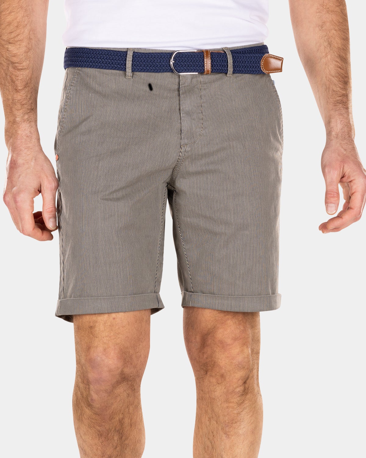 Short chinos with stretch - Shimmering Sand