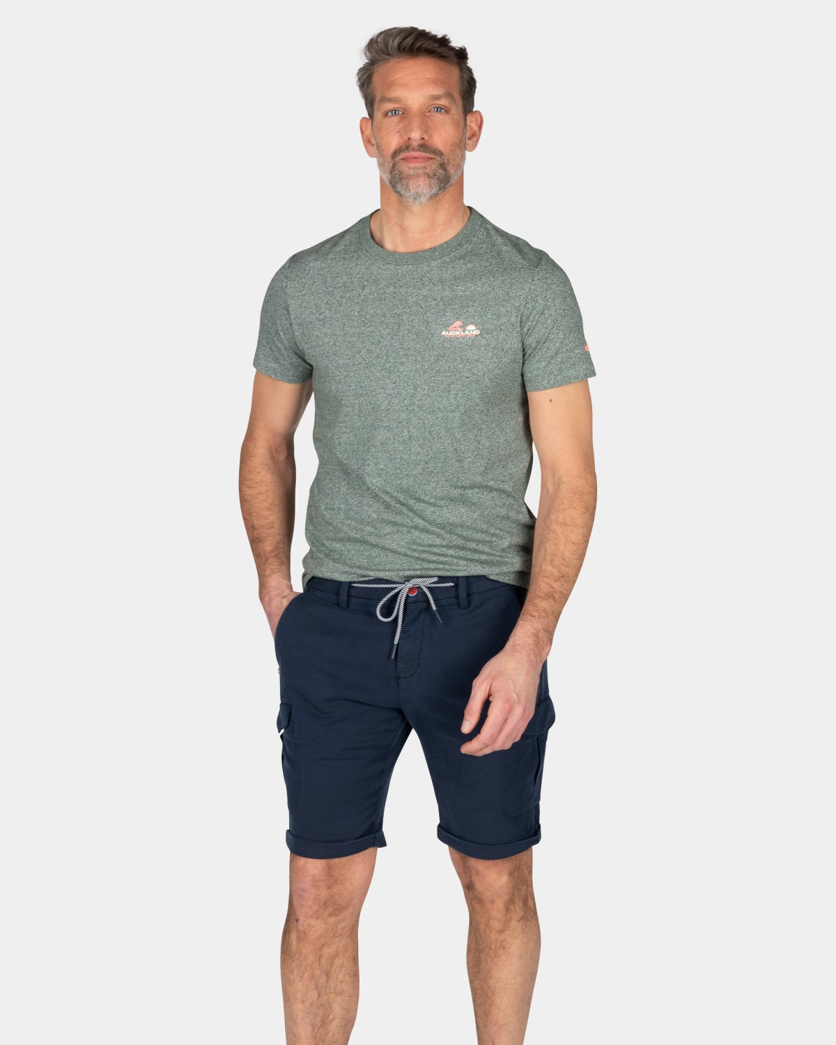 Plain cotton t-shirt - Chalk Green