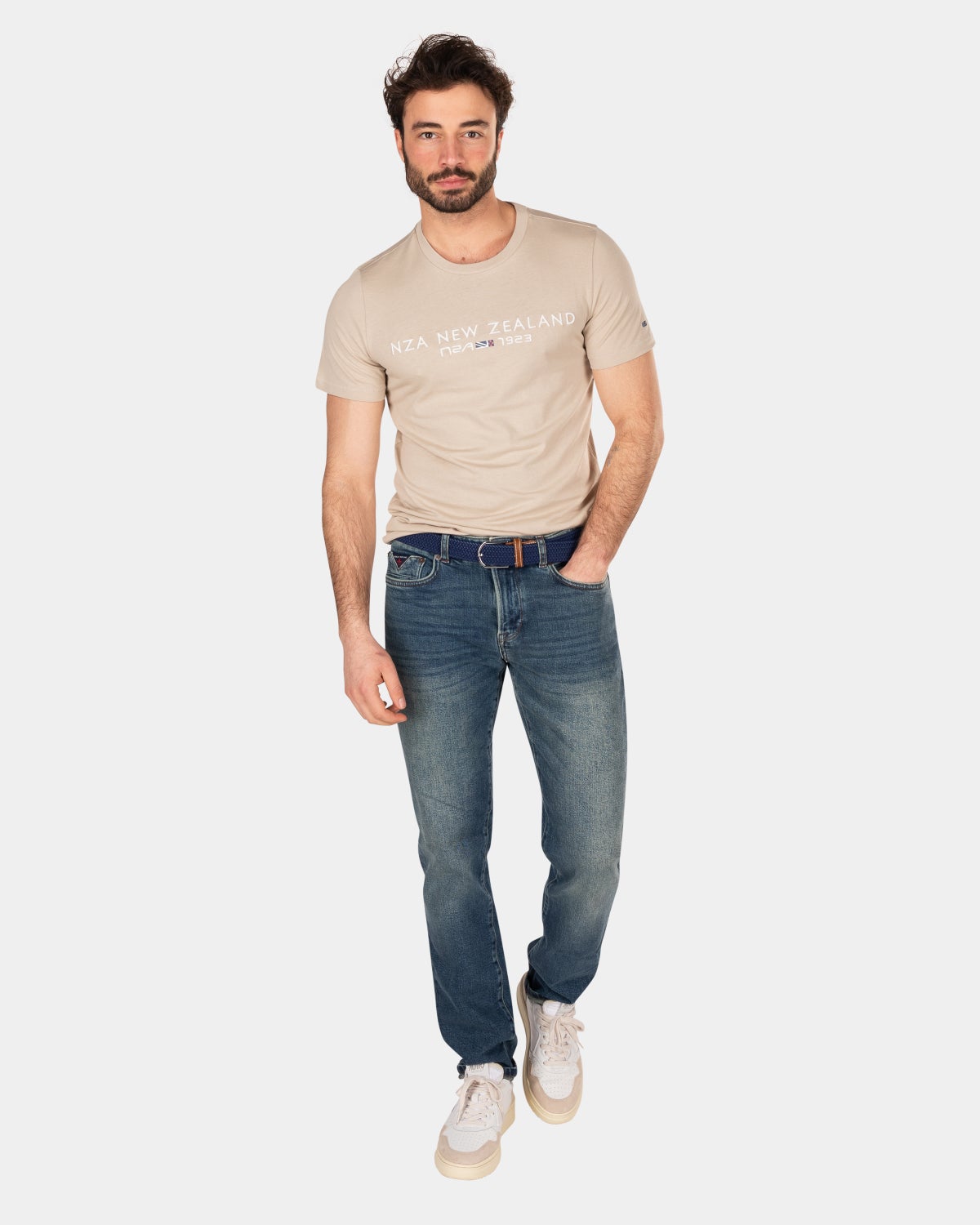 Cotton t-shirt with logo - Shimmering Sand