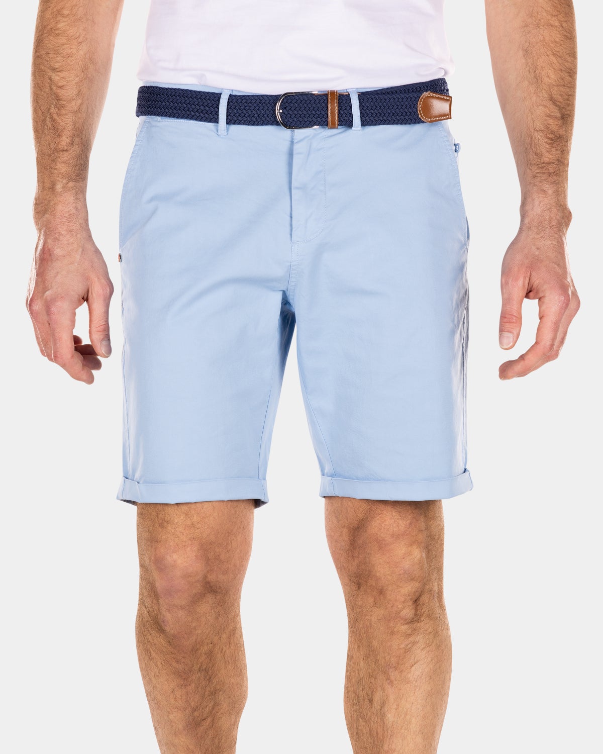 Cotton chino shorts - Universal Blue
