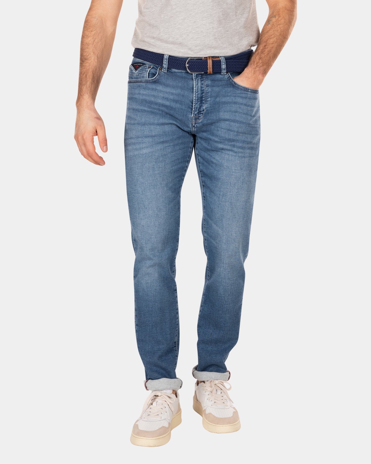 5-pocket stretch jeans - Original Blue