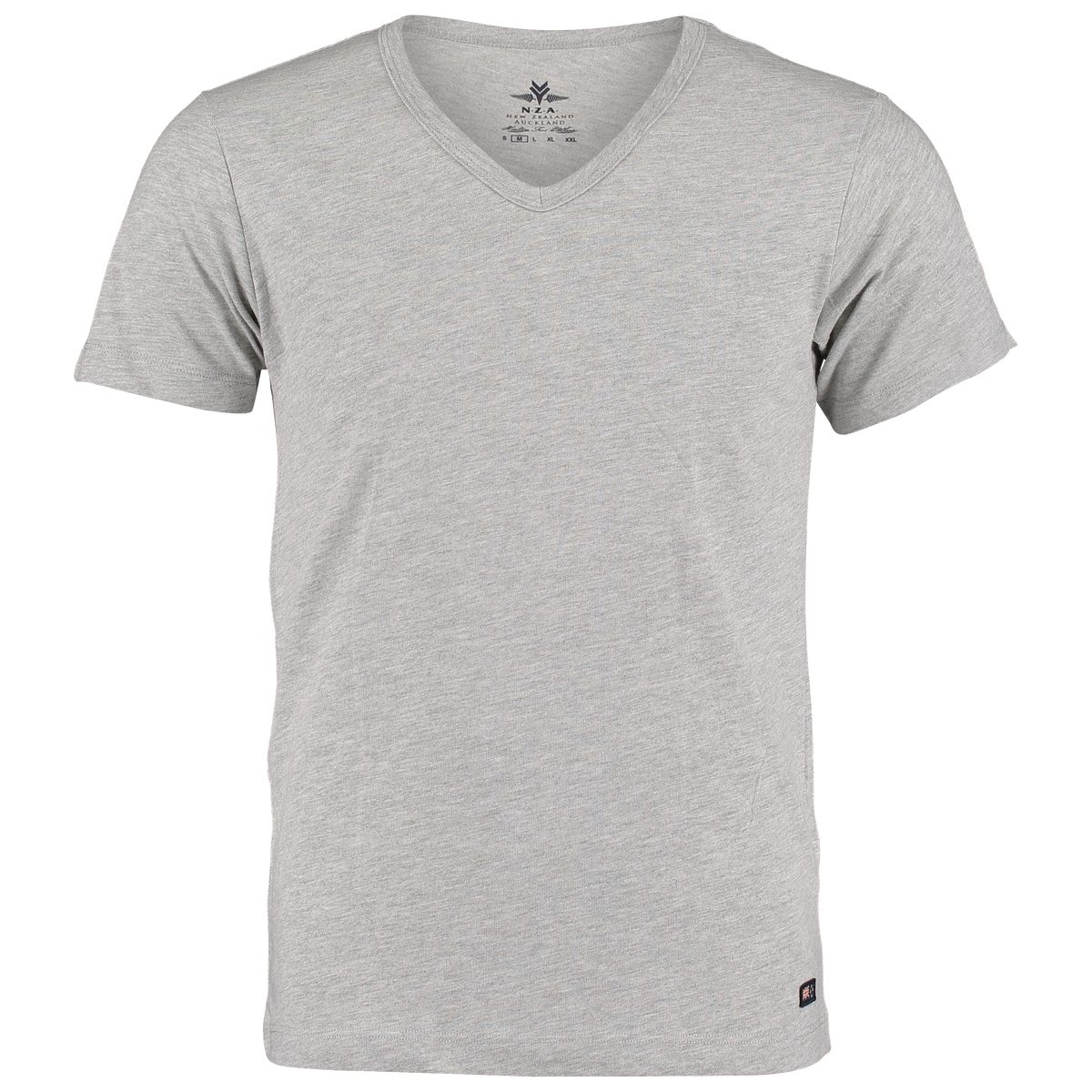 Basic t-shirt v-neck 2 pack grey