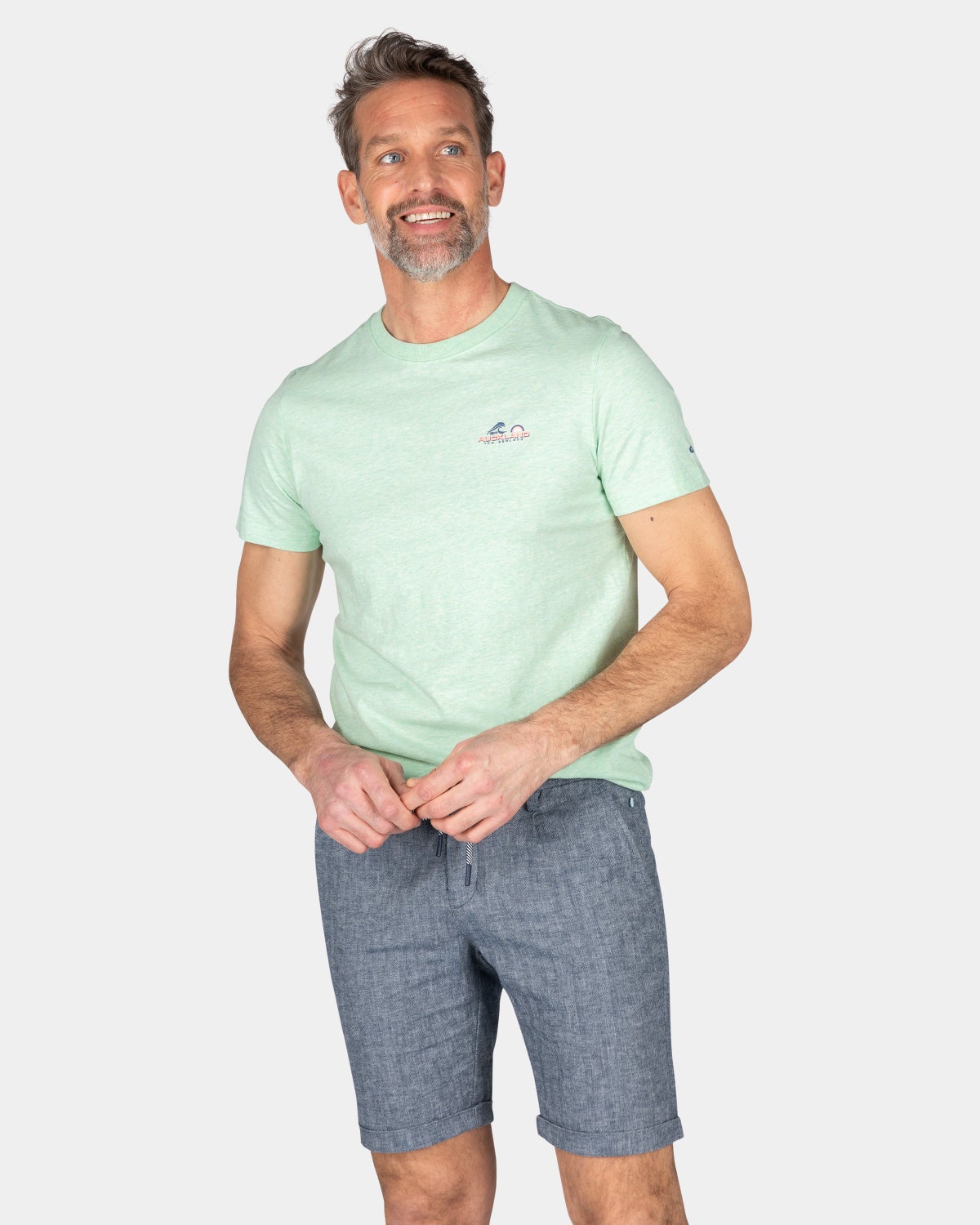 Plain cotton t-shirt - Teal Green