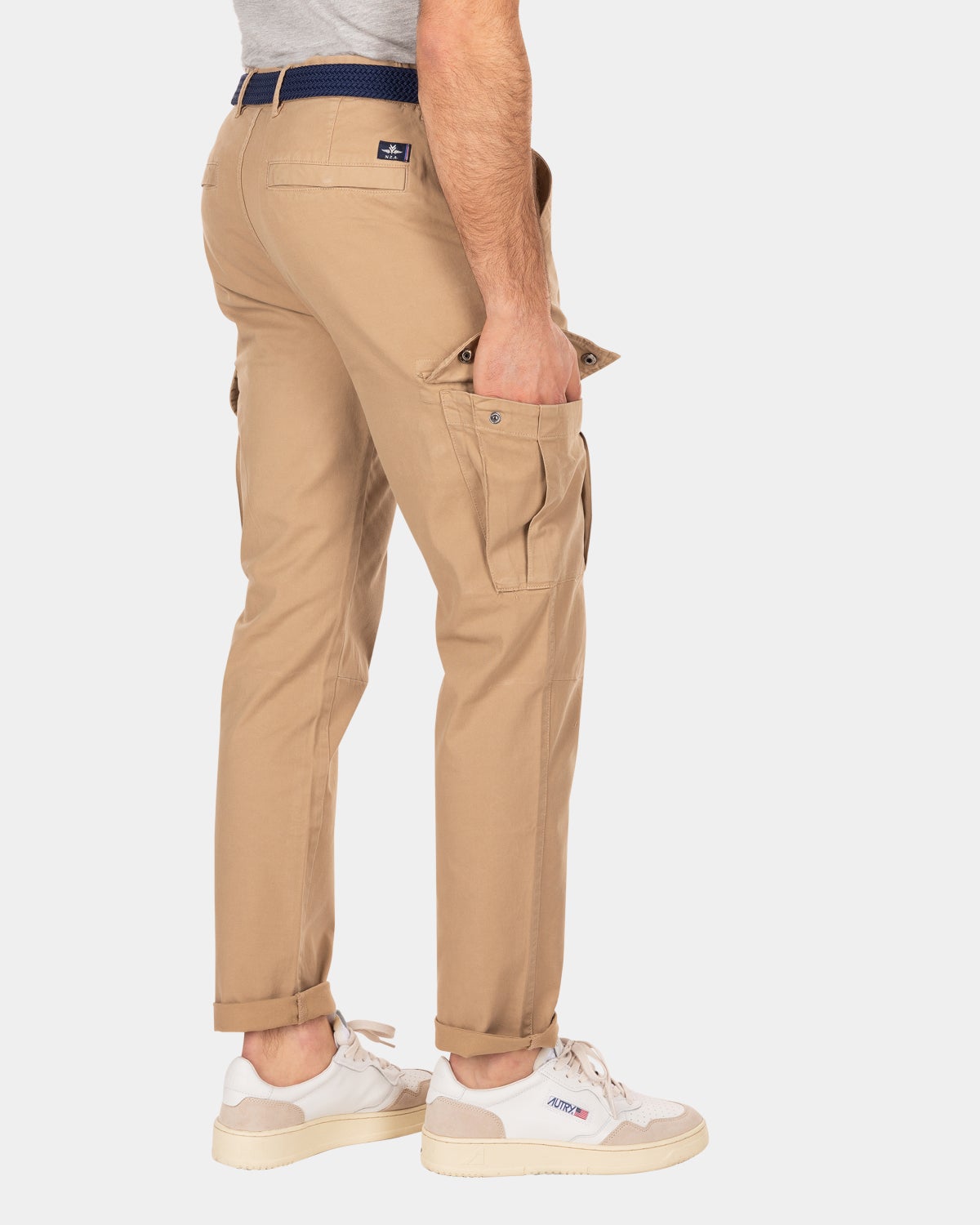 Cotton cargo pants - Shimmering Sand