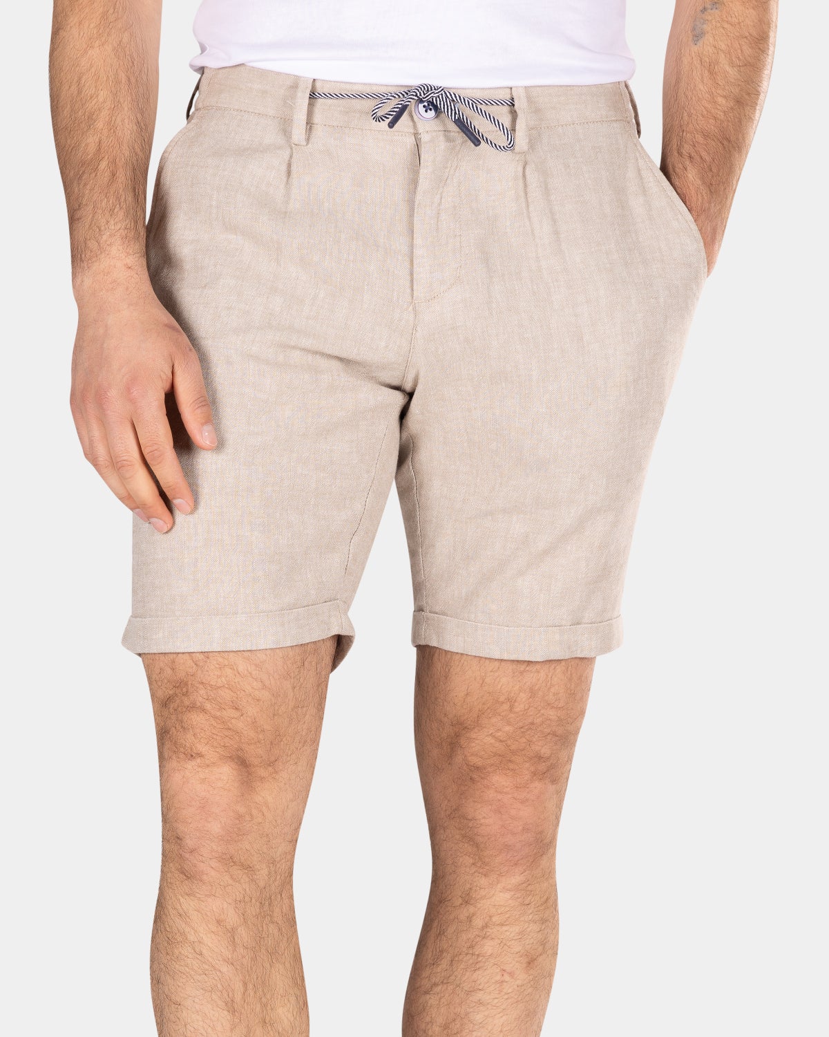 Linen shorts - Shimmering Sand