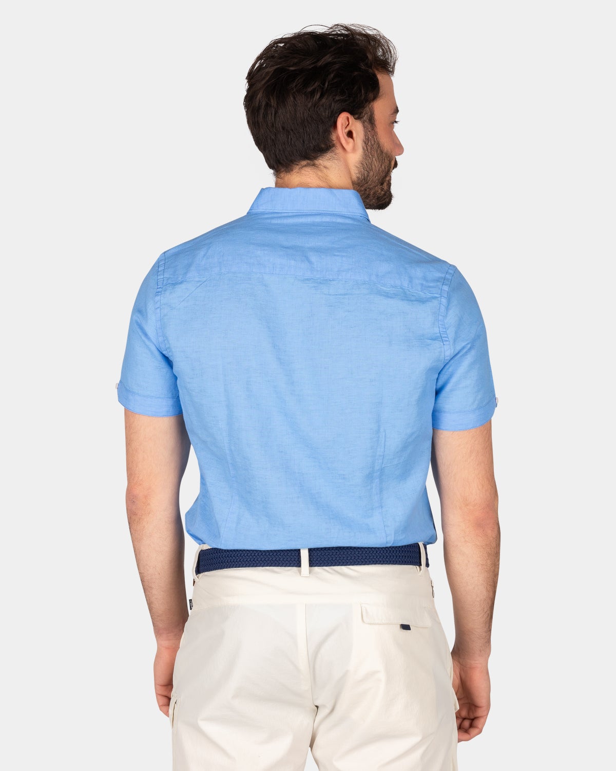 Plain shirt short sleeves - Bed Blue