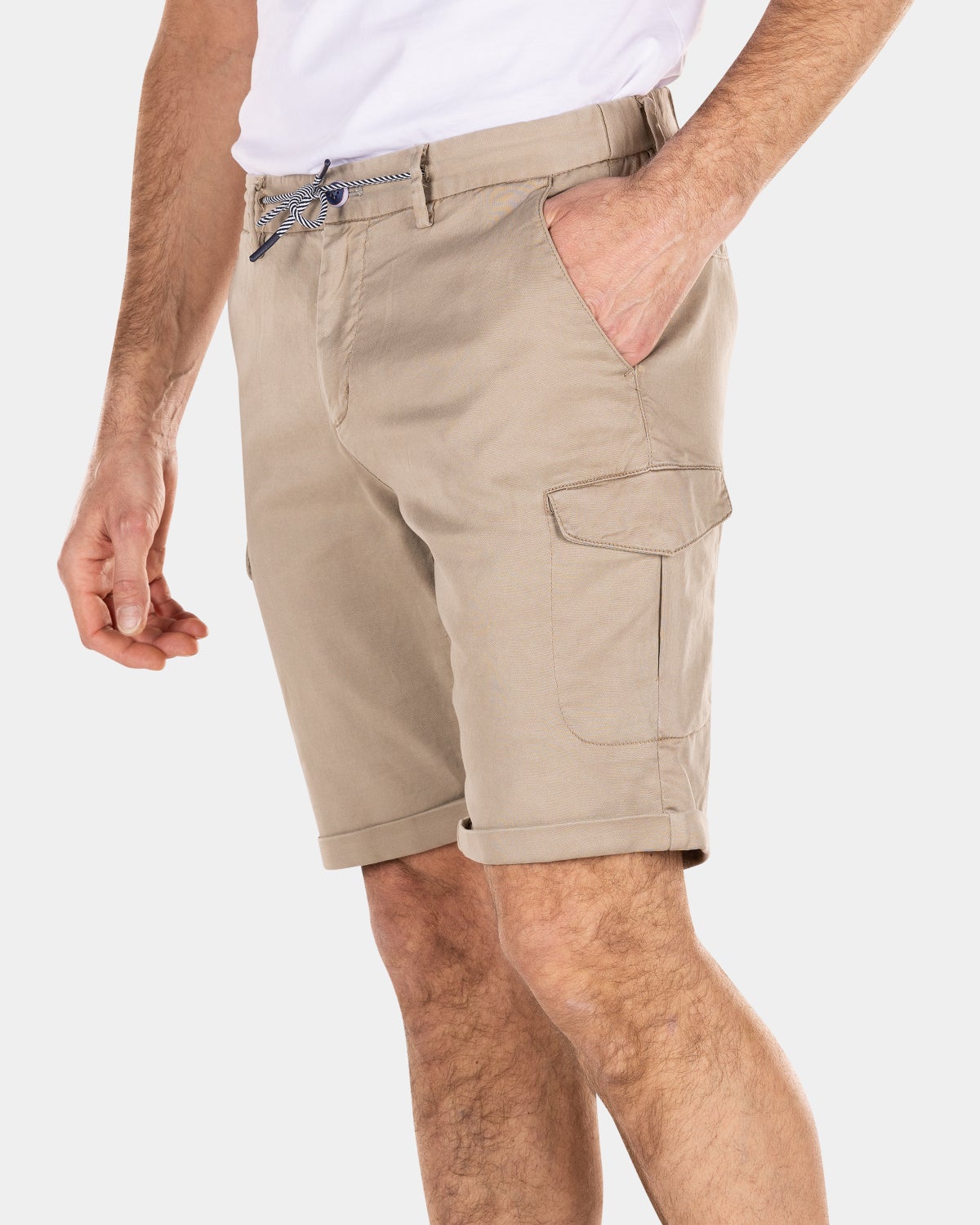 Cargo shorts with stretch - Shimmering Sand