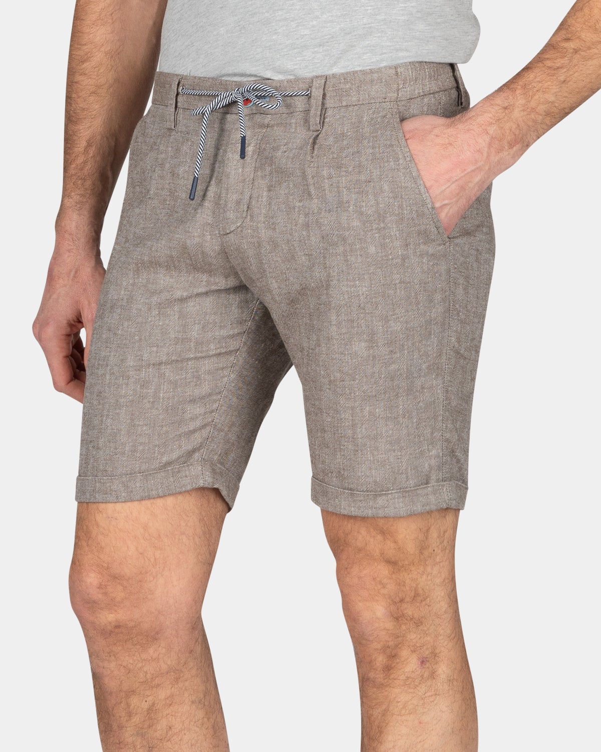 Linen shorts - Misty Army