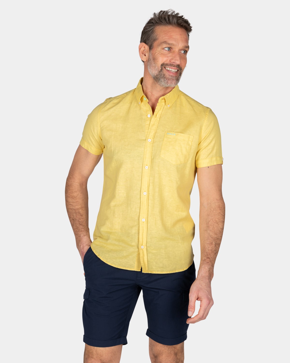 Plain shirt short sleeves - Iguana Yellow