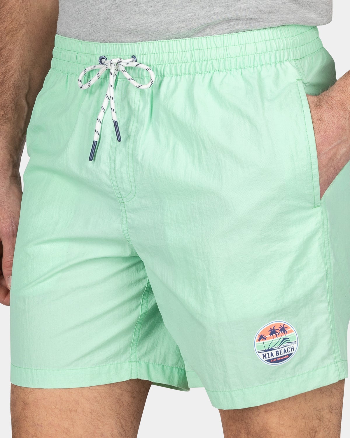 Plain swim shorts - Teal Green