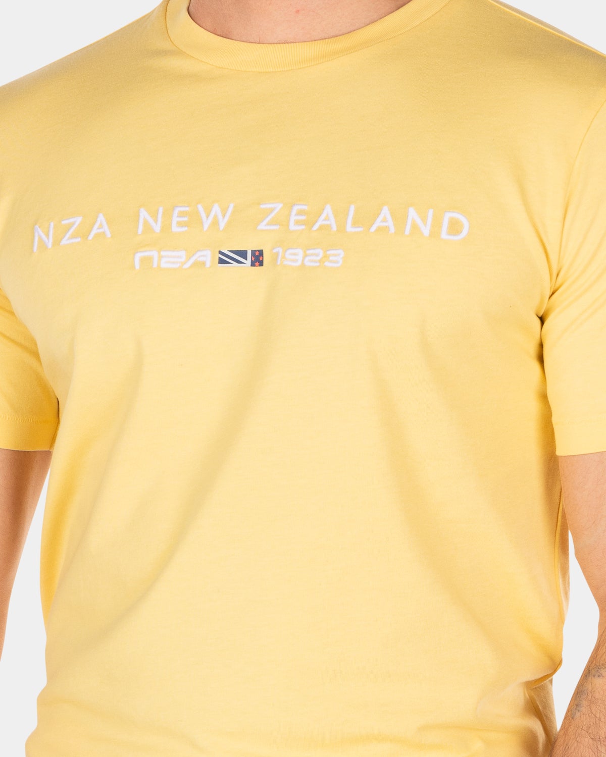 Cotton t-shirt with logo - Iguana yellow