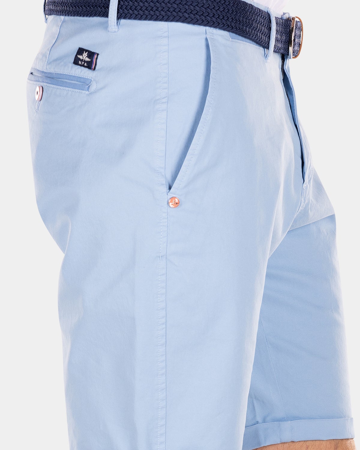 Cotton chino shorts - Universal Blue