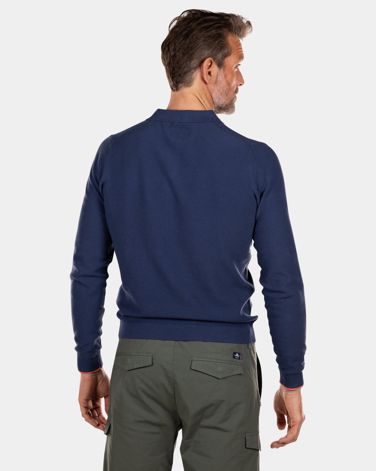 Knitted rugby shirt - Dusk Navy