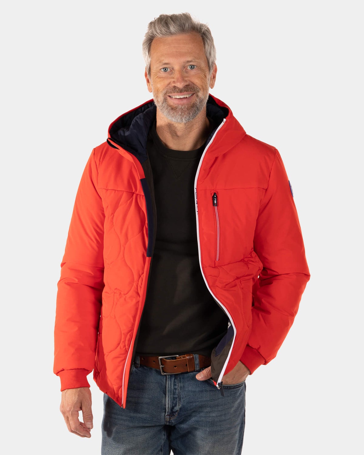 Technical snow jacket Lower Birch - Rustic Orange