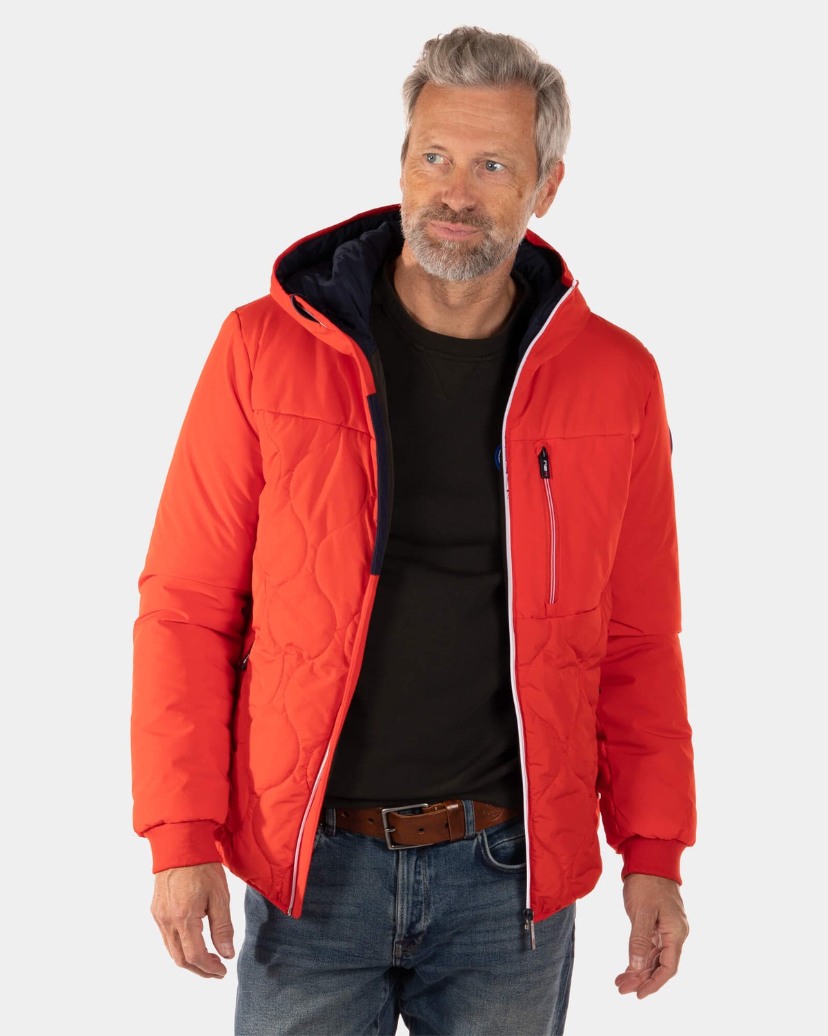 Technical snow jacket Lower Birch - Rustic Orange