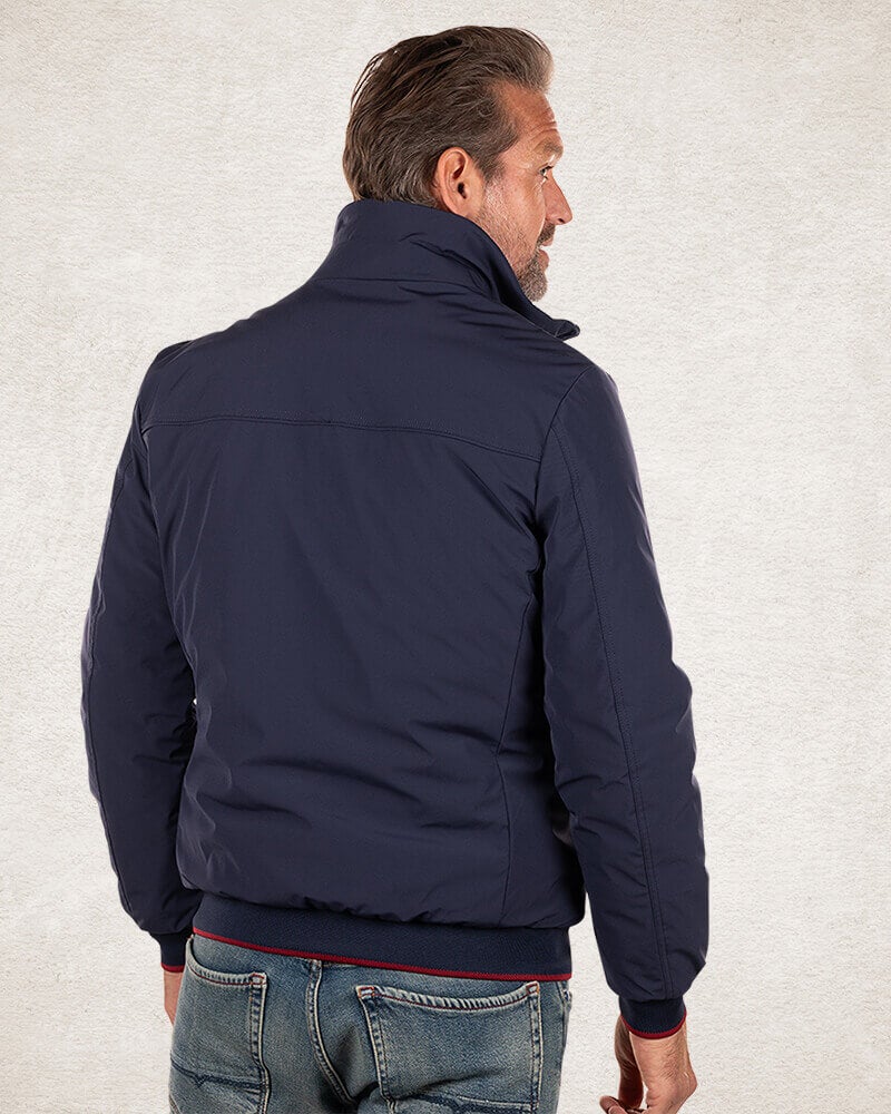 Water repellent bomber jacket  Blue - Pitch navy