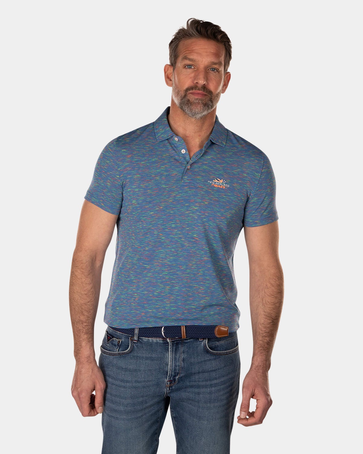 Polyester polo shirt cobalt blue - High Summer Cobalt