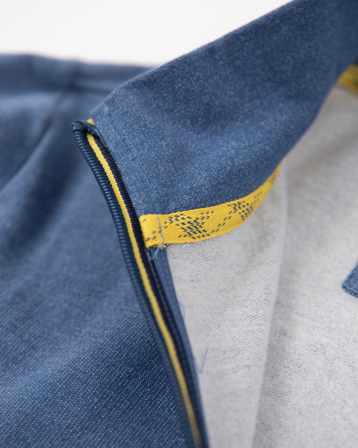 Solid coloured cotton stretch cardigan Lead Blue