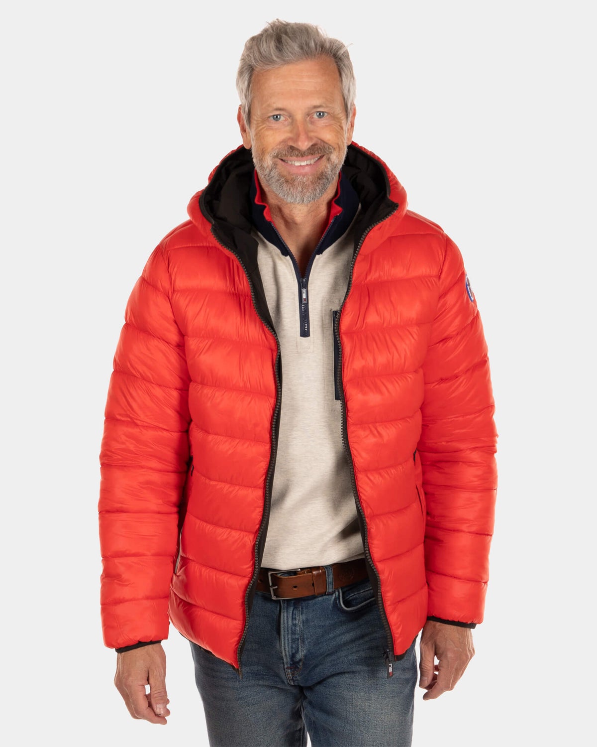 Reversible snow jacket Otahu - Rustic Orange
