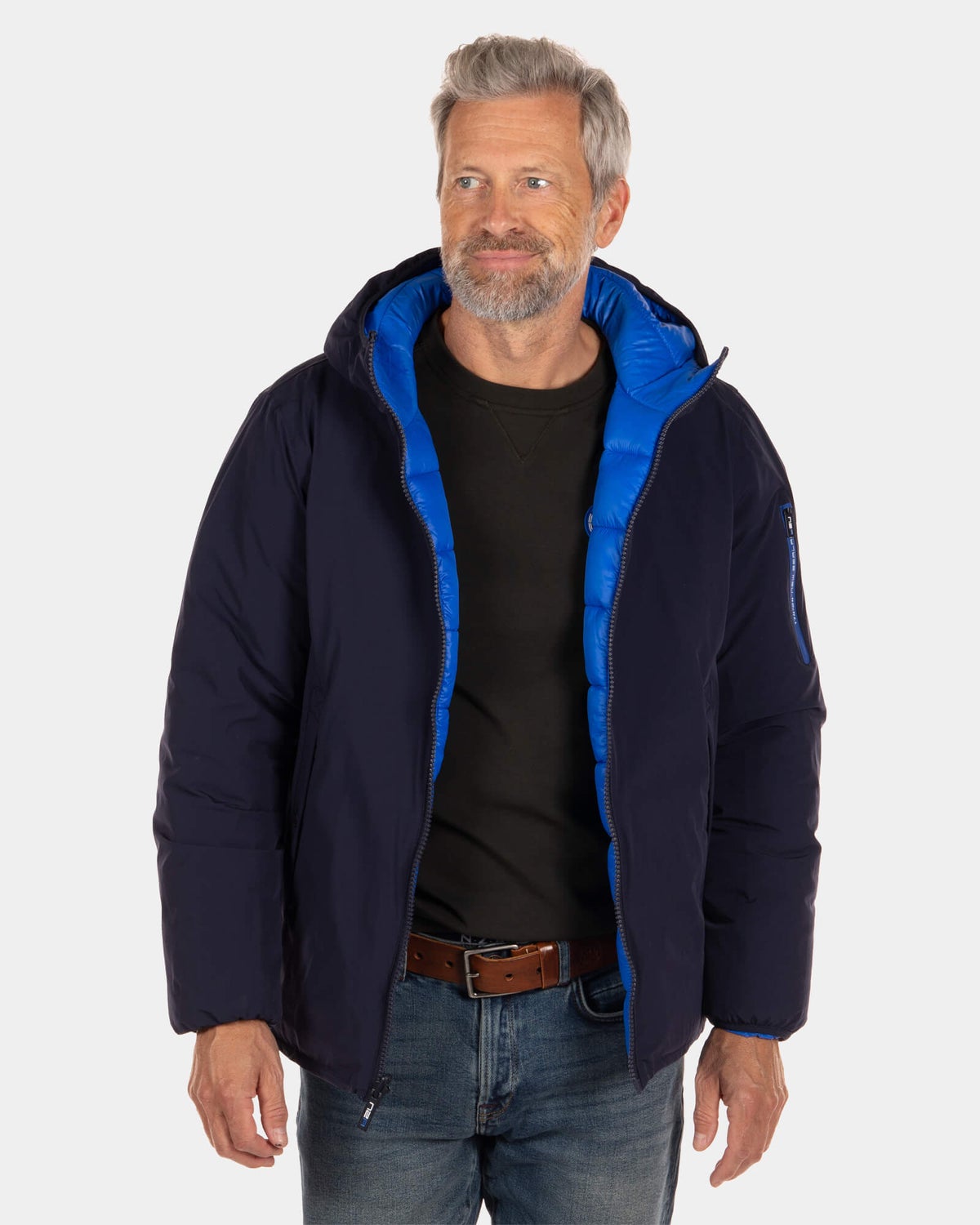 Reversible snow jacket Otahu - Blizzard Blue