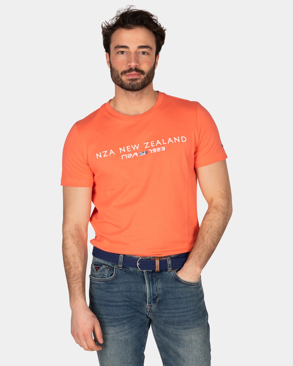 Cotton t-shirt with logo - Golden Orange