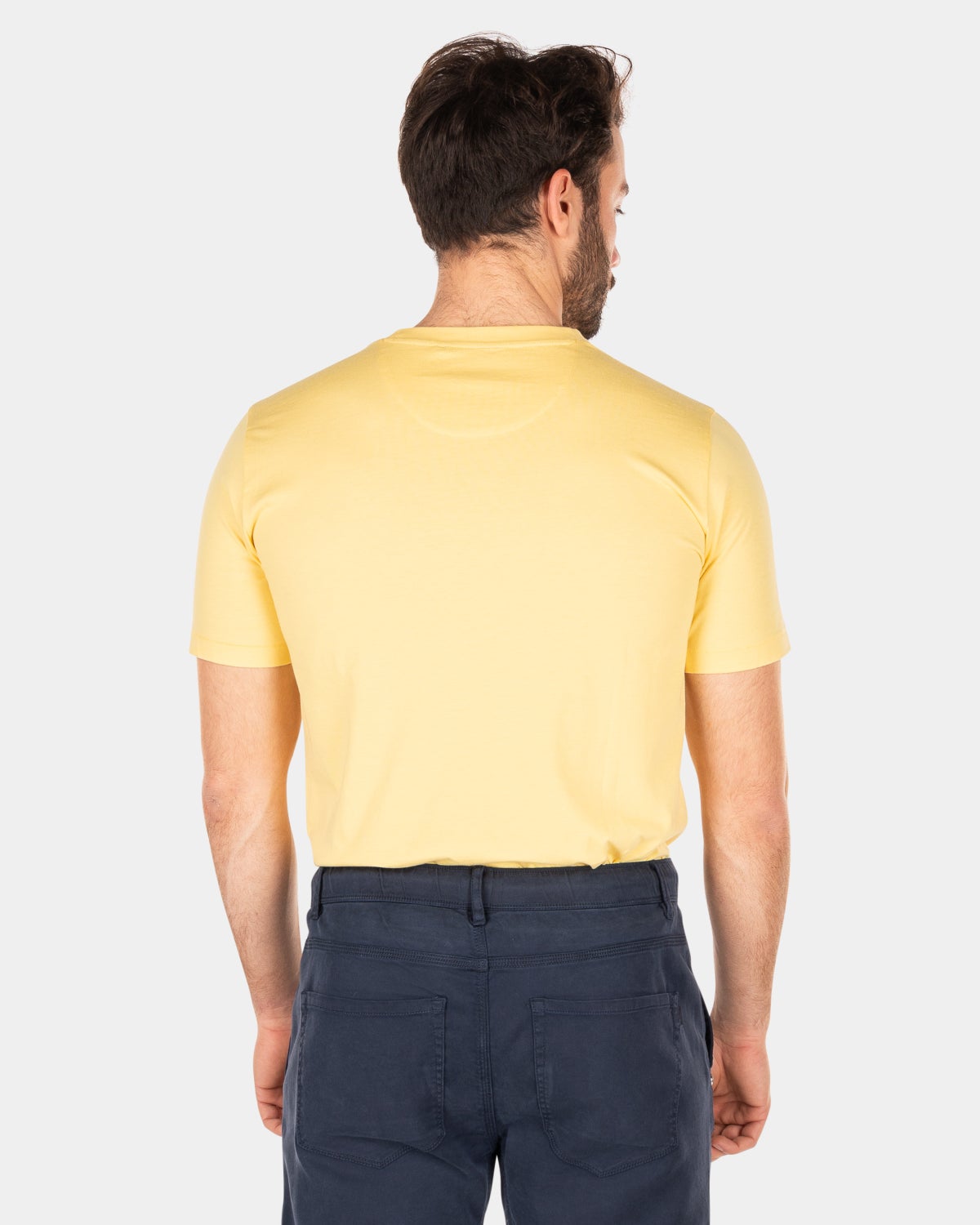 Cotton t-shirt with logo - Iguana yellow