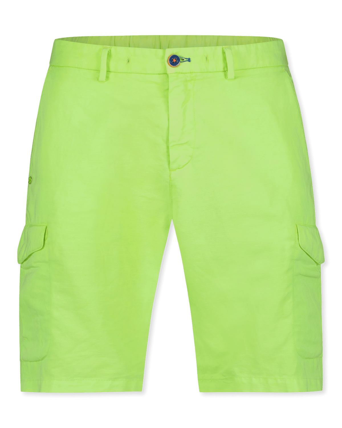 Linen cargo shorts Luitpold - Cellery Neon Green