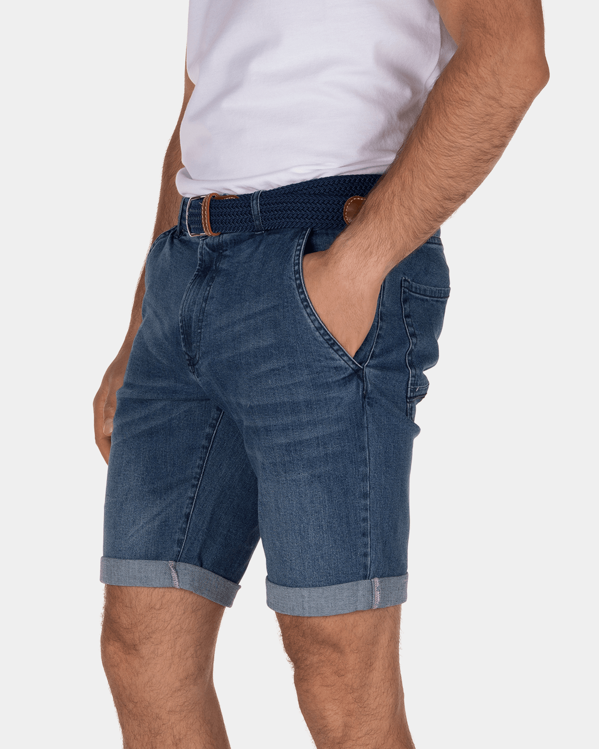 Dunedine jeans shorts - Medium Stone Wash