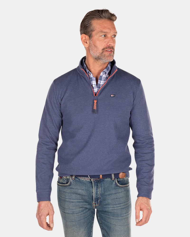 Fleece half zip sweater - Dusk Navy