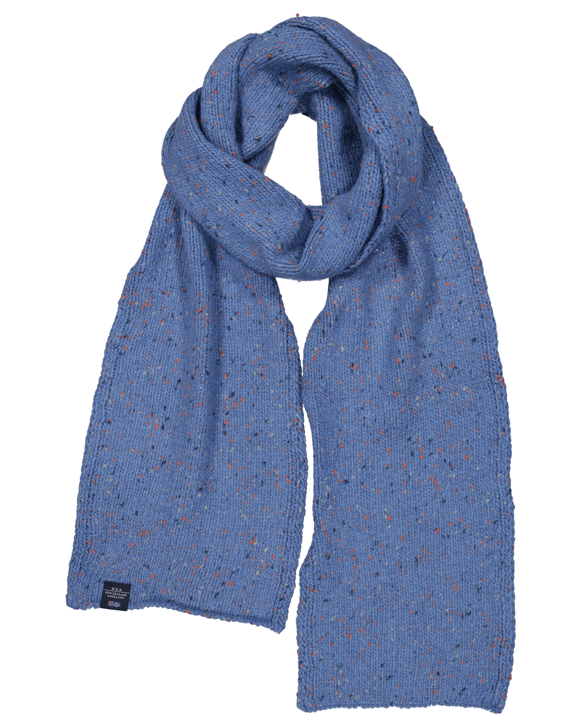 Knitted solid coloured scarf - Cloudy Blue
