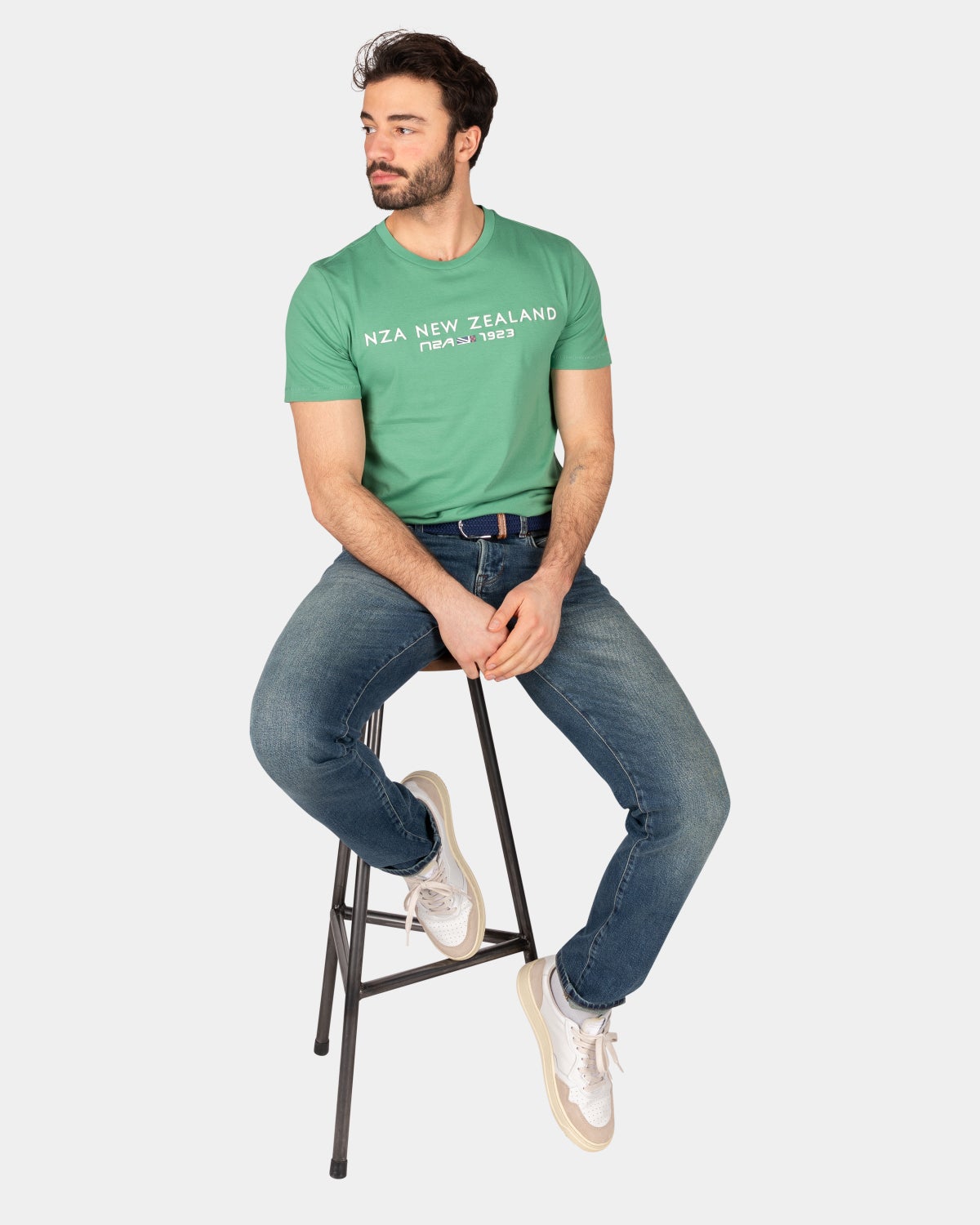 Cotton t-shirt with logo - Amazon Green